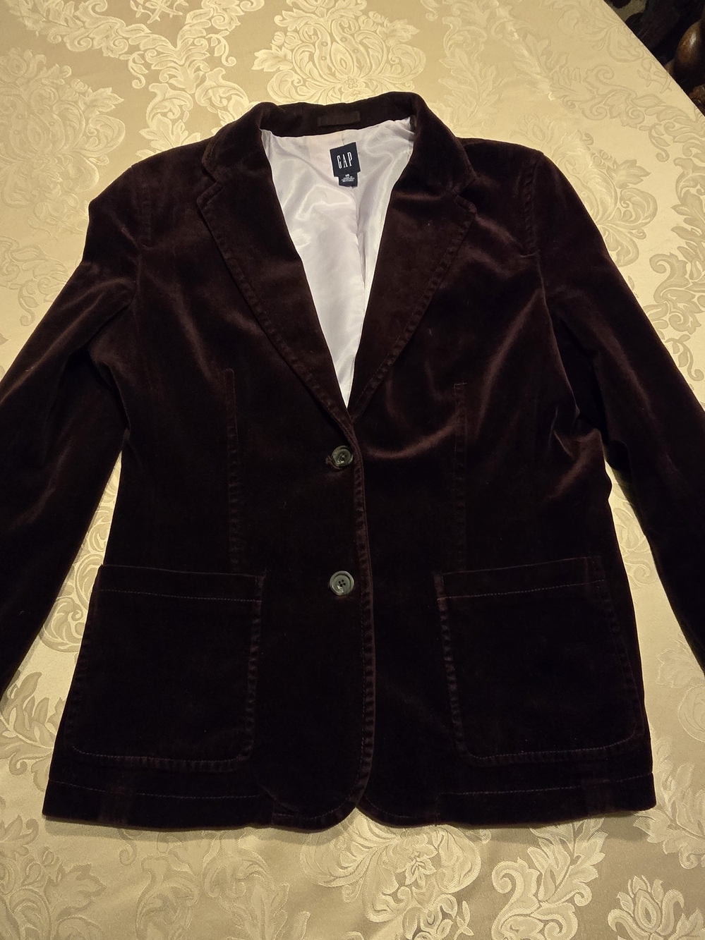 Vintage Deep Plum Velvet Blazer | Cool & Structured